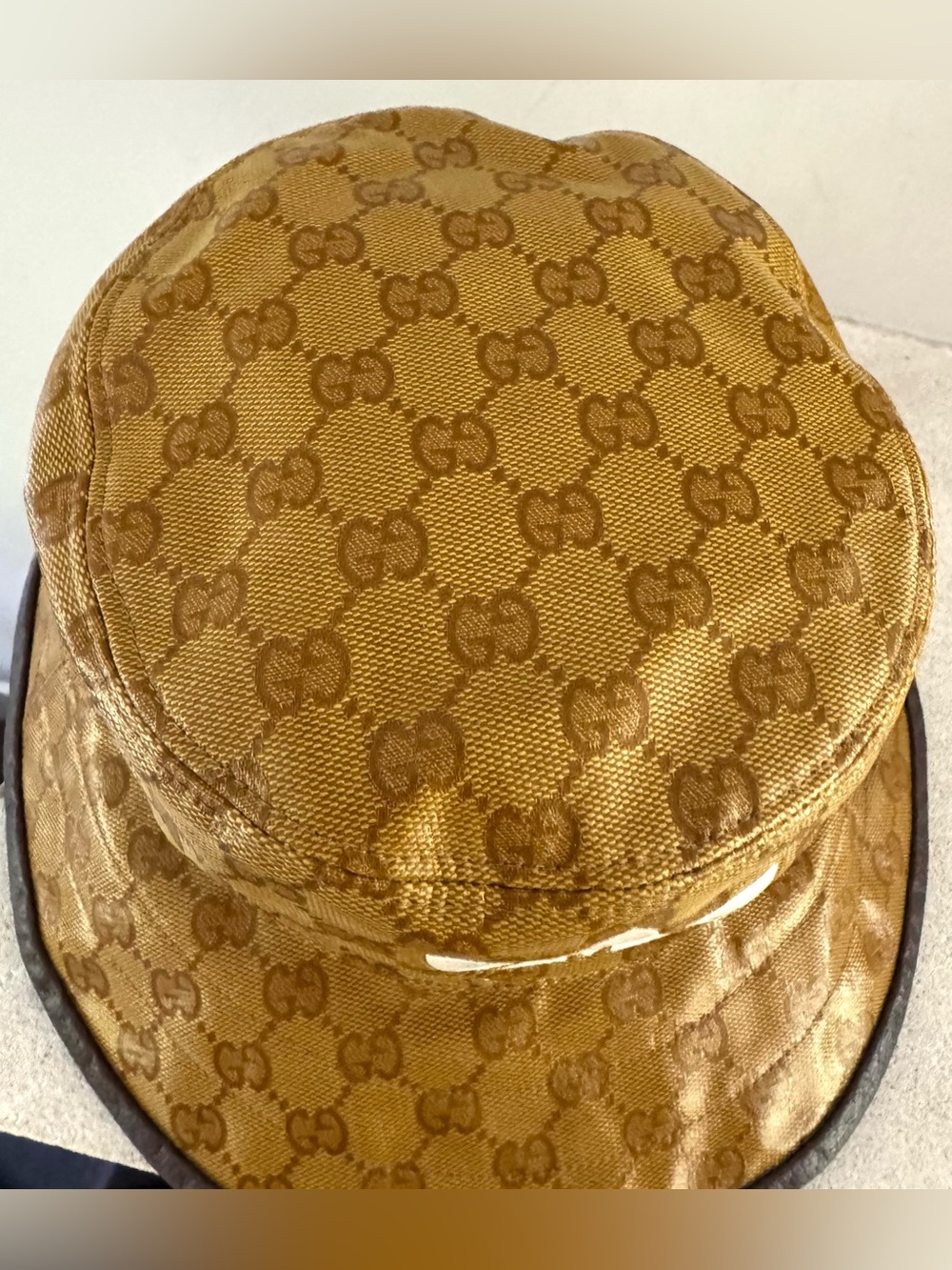 Gucci x Adidas Unisex GG Monogram Coated Canvas Bucket Hat M 58 - Picture 2 of 10